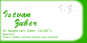 istvan zuber business card